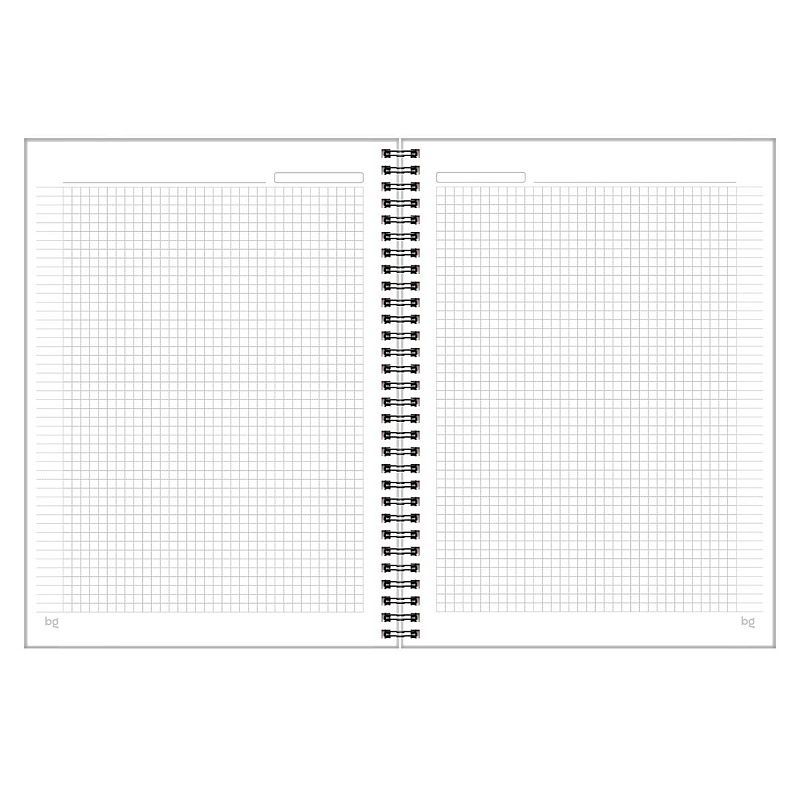 Тетрадь 160л., А4 клетка на гребне BG "Дисциплина", soft-touch ламинация, твердая обложка