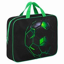 Папка на молнии с ручками BRAUBERG KIDS А4, 1 отделение, полиэстер, 80 мм, "Green ball", 272123 Папка на молнии с ручками BRAUBERG KIDS А4, 1 отделение, полиэстер, 80 мм, "Green ball", 272123
