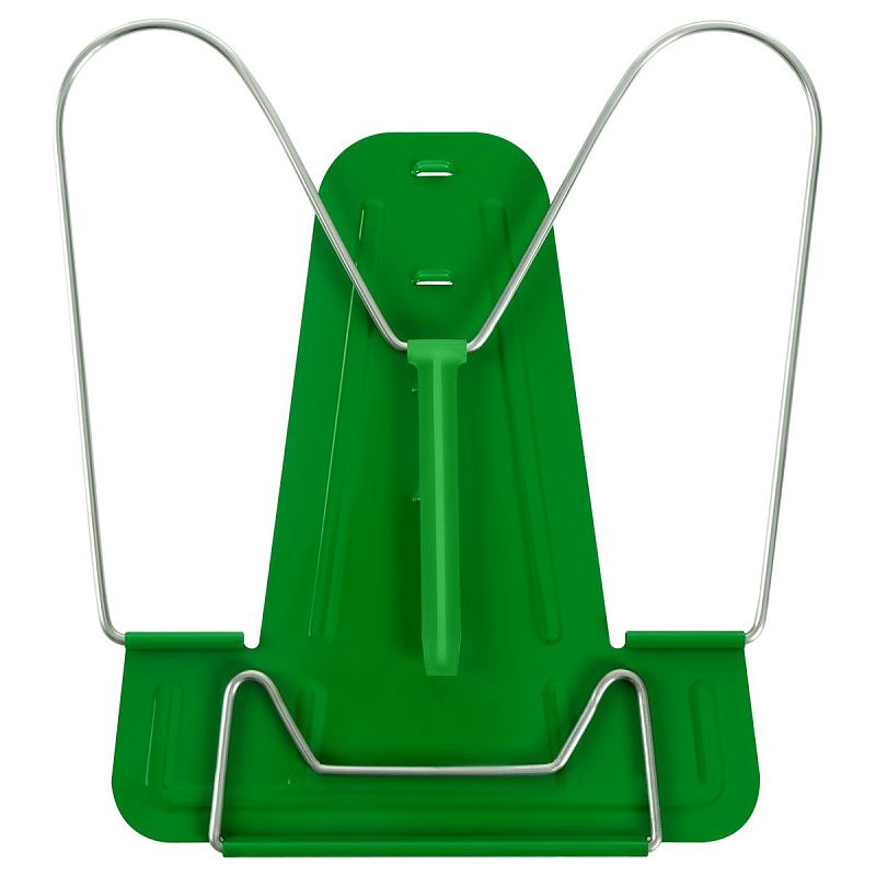 Подставка для книг СТАММ, металлическая, зеленая 