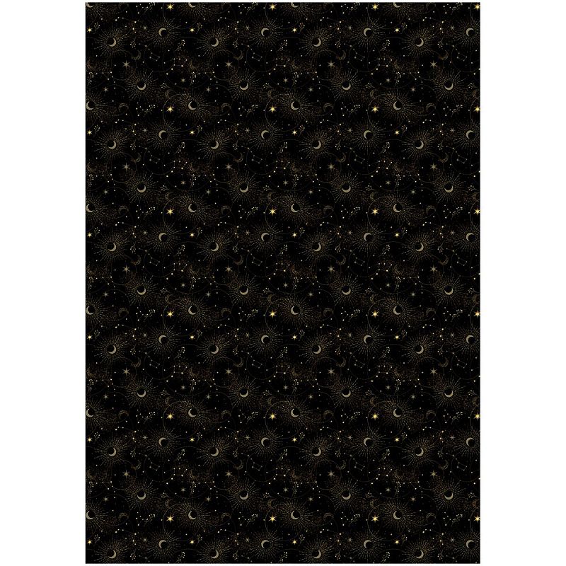 Упаковочная бумага глянц. 70*100см, MESHU "В глубинах космоса", 80г/м2, ассорти 5 дизайнов