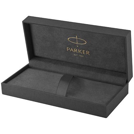 Ручка-роллер Parker "Sonnet Sand Blasted Metal&Red Lacquer" черная, 0,8мм, подарочная упаковка 