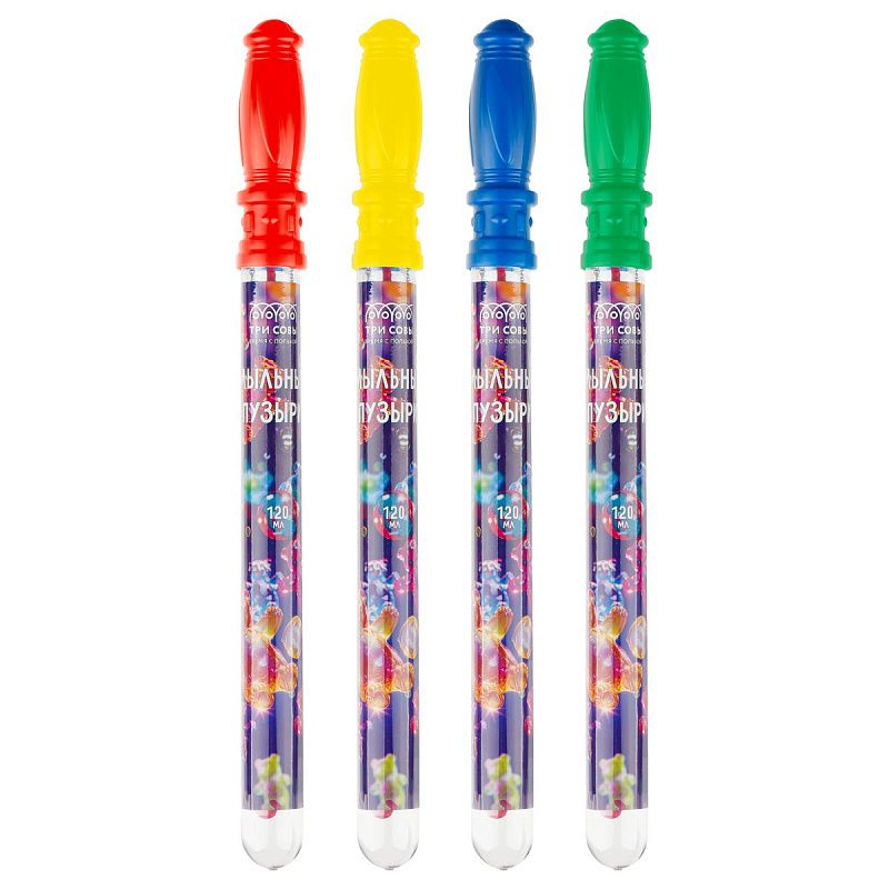 Мыльные пузыри ТРИ СОВЫ "Мишки", 120мл, ассорти