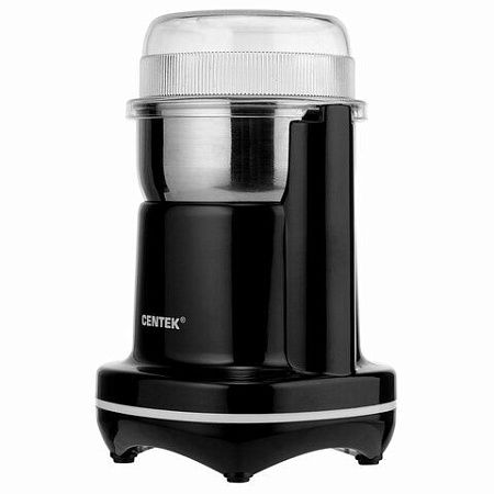 Кофемолка CENTEK CT-1365, мощность 250 Вт, вместимость 70 г, пластик, черная, CT-1365 Black