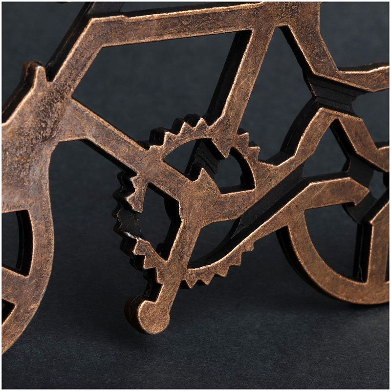 Головоломка металлическая большая ТРИ СОВЫ "Велосипед", 3 уровень сложности 