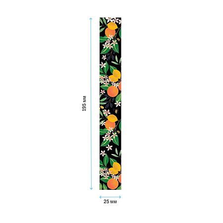 Закладка - магнит для книг, 25*195мм, ArtSpace "Flowers", блестки 