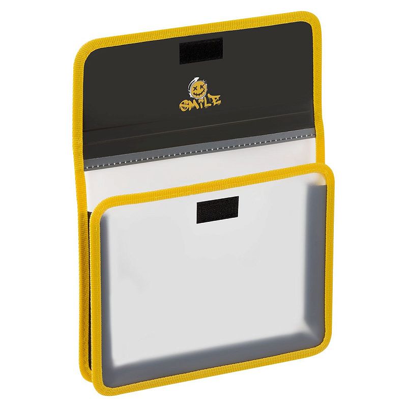 Папка для тетрадей 1 отделение, ArtSpace "Fire smile", А5, пластик, на липучке 