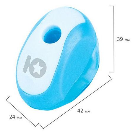 Точилка ЮНЛАНДИЯ "Космолет", с контейнером, пластиковая, корпус ассорти, 228441 
