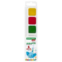 Краски акварельные BRAUBERG KIDS, медовые, 6 цветов, квадратные кюветы, пластиковый пенал, 192281 Краски акварельные BRAUBERG KIDS, медовые, 6 цветов, квадратные кюветы, пластиковый пенал, 192281
