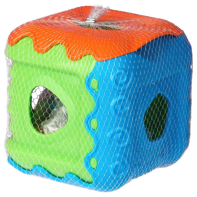 Дидактическия игрушка ТРИ СОВЫ сортер "Кубик", 7 предметов (кубик, 6 формочек) 