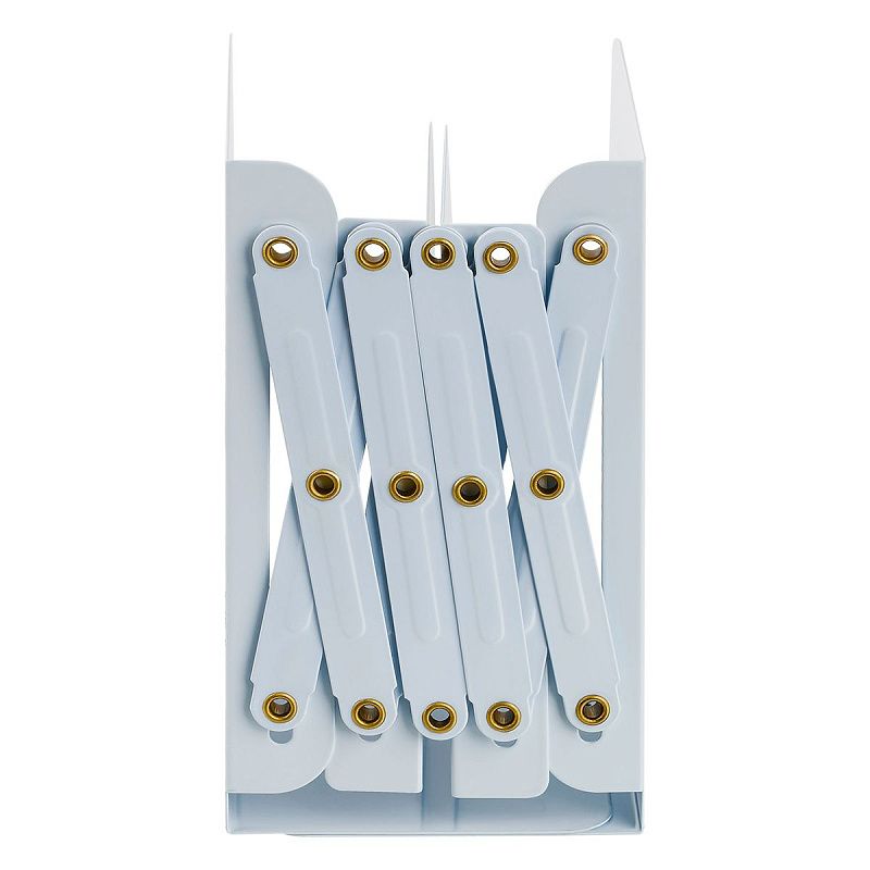 Подставка для книг MESHU "Natural", металлическая, 3 отделения, раздвижная 