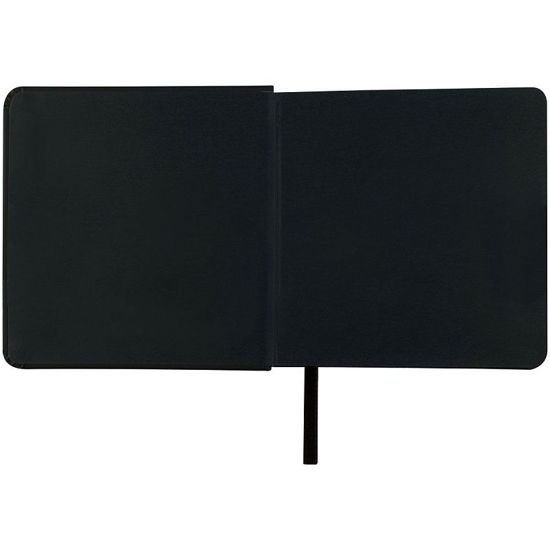 Скетчбук 80л., 120*120 Гамма "Студия", черный, твердая обложка, на резинке, черная, 140г/м2