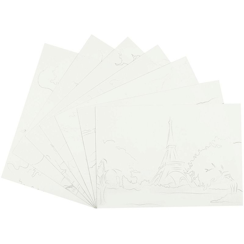 Папка для акварели, с эскизом, 10л., А4 BG "Города", 180г/м2