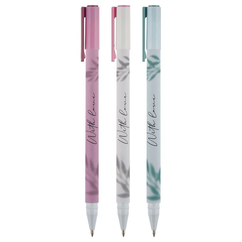 Ручка шариковая MESHU "Grace twigs" синяя, 0,5мм, корпус ассорти 