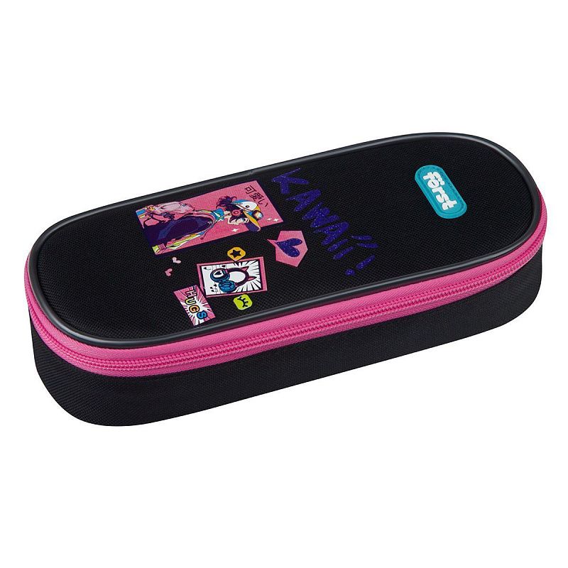 Пенал корпусный 1 отделение, 220*90*45 Först "Kawaii", полиэстер