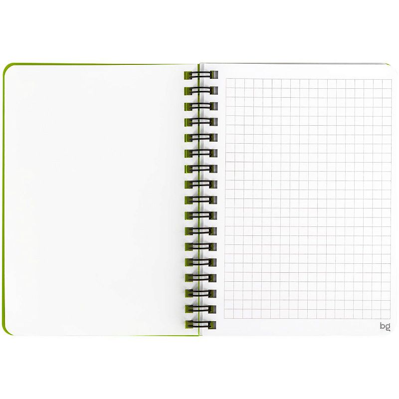 Записная книжка А6 60л. на гребне BG "Neotone", желтый, фактурное тиснение, блок 80г/м2