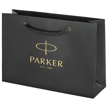 Ручка перьевая PARKER "IM Achromatic Black BT", ежедневник А5 черный, пакет, 880901 