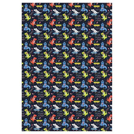 Упаковочная бумага глянц. 70*100см, MESHU "Monsters", 80 г/м2, ассорти, 3 дизайна
