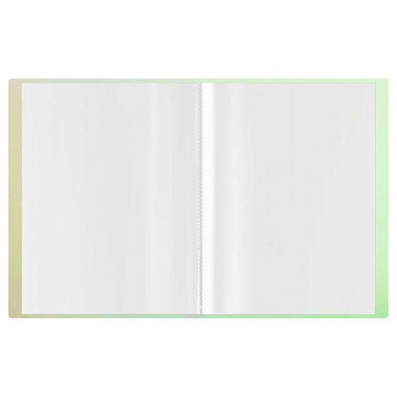 Папка с 30 вкладышами СТАММ "Сияние" А4, 17мм, 700мкм, пластик, белый 