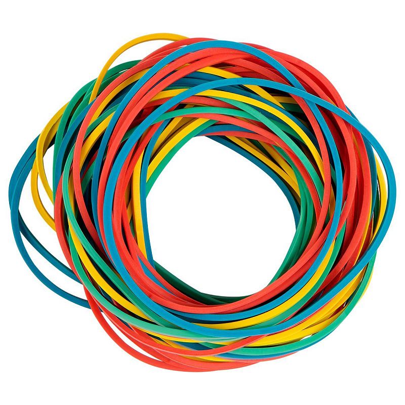 Банковская резинка  10кг OfficeSpace, диаметр 60мм, ассорти