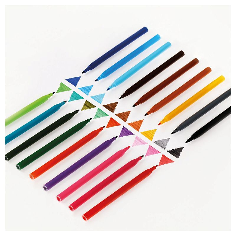 Фломастеры ArtSpace "Рисунки. Lovely animals", 18цв., смываемые, картон, европодвес