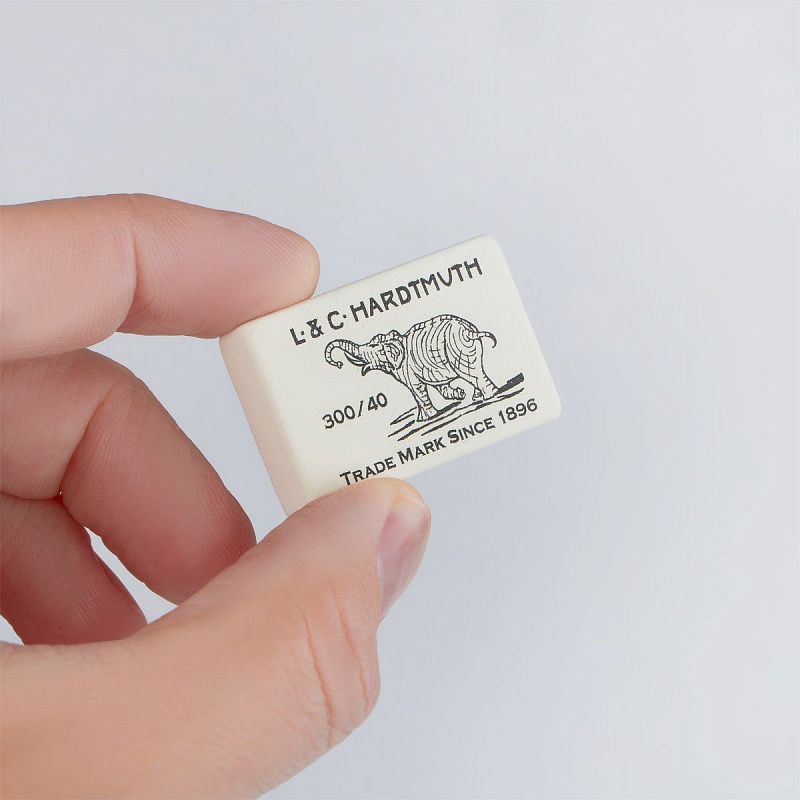 Ластик Koh-I-Noor "Elephant" 300/60, прямоугольный, натуральный каучук, 31*21*8мм, ч/б 