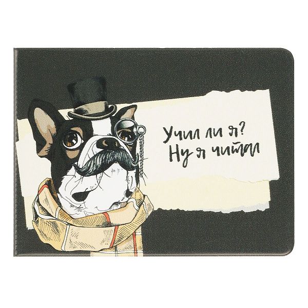 УЦЕНКА - Обложка для студенческого билета, пропуска, удостоверения OfficeSpace "Ну я читал", ПВХ, фотопечать (осн 357050)