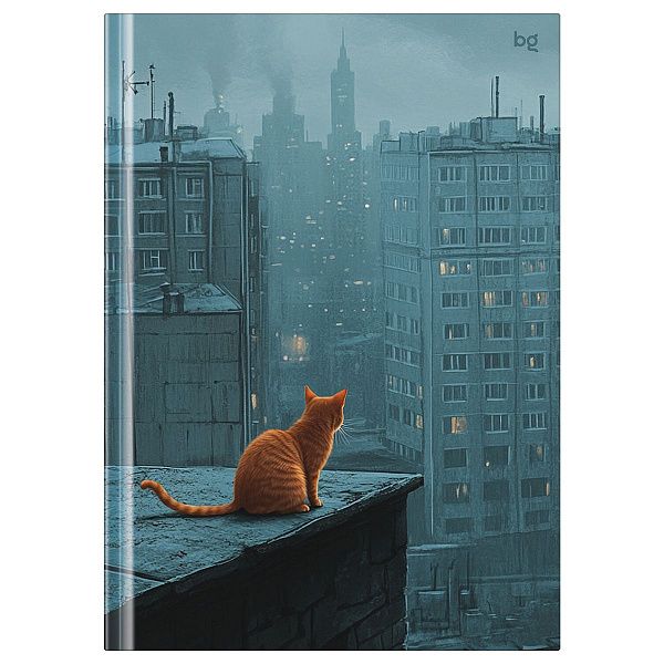 Бизнес-блокнот А5, 80л., евроформат, BG "Районы-кварталы", глянцевая ламинация