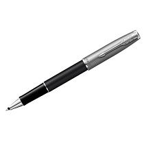 Ручка-роллер Parker "Sonnet Sand Blasted Metal&Black Lacquer" черная, 0,8мм, подарочная упаковка Ручка-роллер Parker "Sonnet Sand Blasted Metal&Black Lacquer" черная, 0,8мм, подарочная упаковка