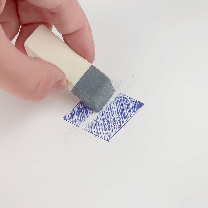 Ластик Koh-I-Noor "Sanpearl" 40, скошенный, комбинированный, натуральный каучук, 57*19,5*8мм 