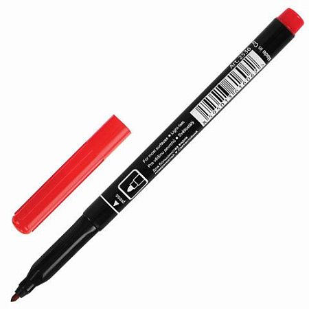 Маркер перманентный CENTROPEN 2536, КРАСНЫЙ, тонкий наконечник, 1 мм, трехгранная зона захвата, 6 2536 0104 