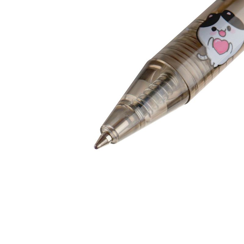 Ручка шариковая автоматическая MESHU "Cats Lovers" синяя, 0,7мм, корпус ассорти 