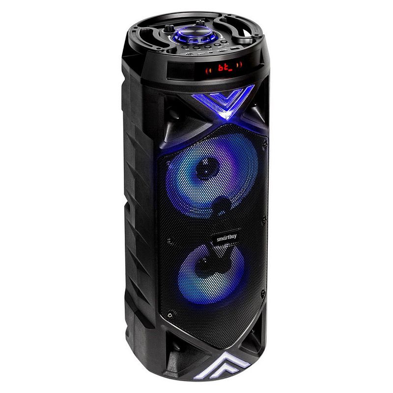 Колонка портативная Smartbuy BOOM MK III, 30Вт, Bluetooth, MP3, FM-радио, micro SD, микрофон, пульт, подсветка, черный