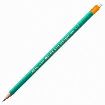 Карандаш чернографитный BIC, 1 шт., "Evolution", HB, с резинкой, пластиковый, корпус зеленый, заточенный, 8803323