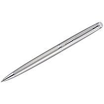 УЦЕНКА - Ручка шариковая Waterman "Hemisphere Stainless Steel PT" синяя, 1,0мм, подарочная упаковка