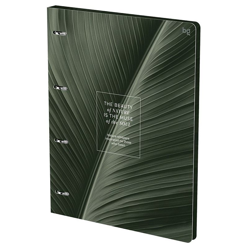Тетрадь на кольцах А4, 120л., BG "Nature", картон, матовая ламинация