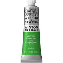 Краска масляная художественная Winsor&Newton "Winton", 37мл, туба, светло-зеленый перманентный