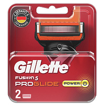 Кассеты для бритья сменные Gillette "Fusion Proglide. Power" красн., 2шт. (ПОД ЗАКАЗ) 