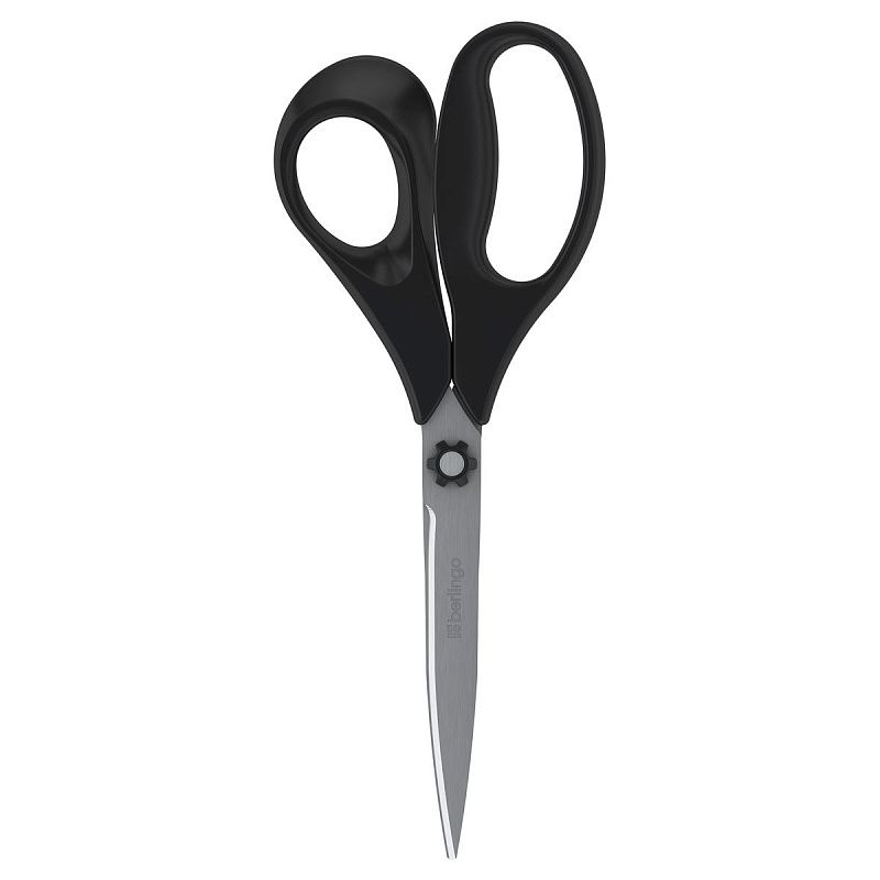 Ножницы Berlingo "Easycut 200" 18см, эргономичные ручки, европодвес