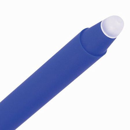 Ручка стираемая гелевая с грипом BRAUBERG "SOFT&SILK", СИНЯЯ, узел 0,7 мм, линия письма 0,5 мм, 143253 
