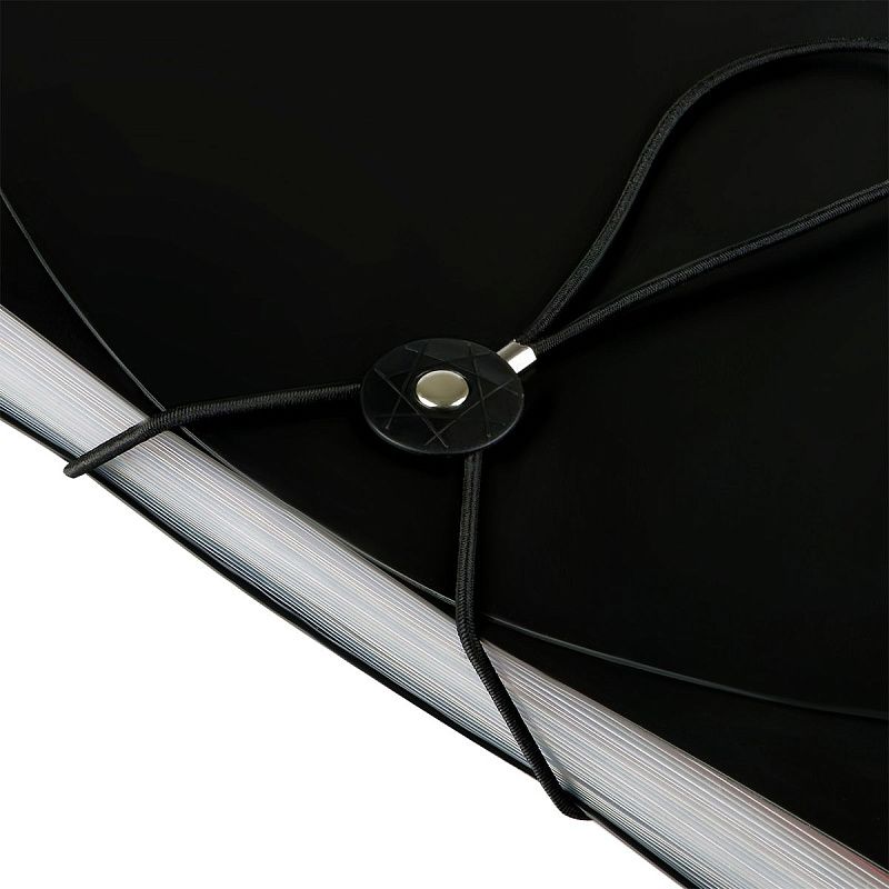 Папка-органайзер для хранения документов СТАММ А4, 25 отделений,  черный 