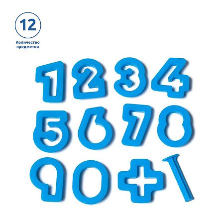 Набор для лепки JOVI, формочки 12шт. "Цифры", пакет, европодвес