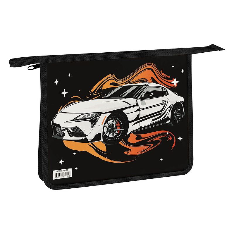 Папка для тетрадей 1 отделение, ArtSpace "Sports coupe", А5, пластик, на молнии