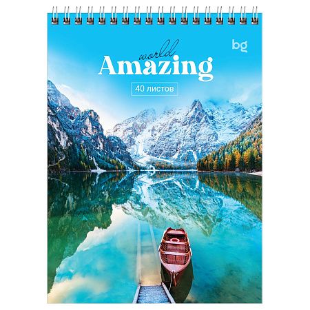 Блокнот А5 40л. на гребне BG "Amazing"