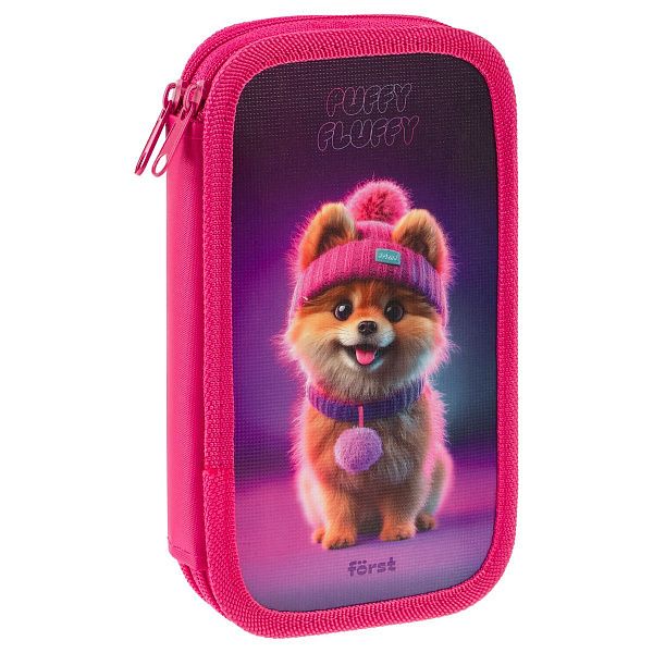 Пенал 2 отделения, 190*110 Först "Cute Pomeranian" (Милый померанский шпиц), ламинированный картон