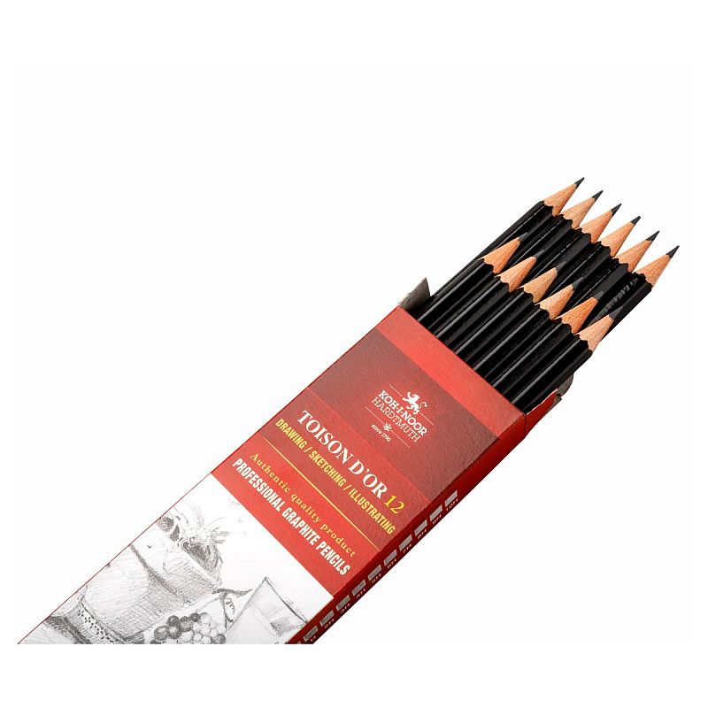 Карандаш ч/г Koh-I-Noor "Toison D`or 1900" B, заточен. 