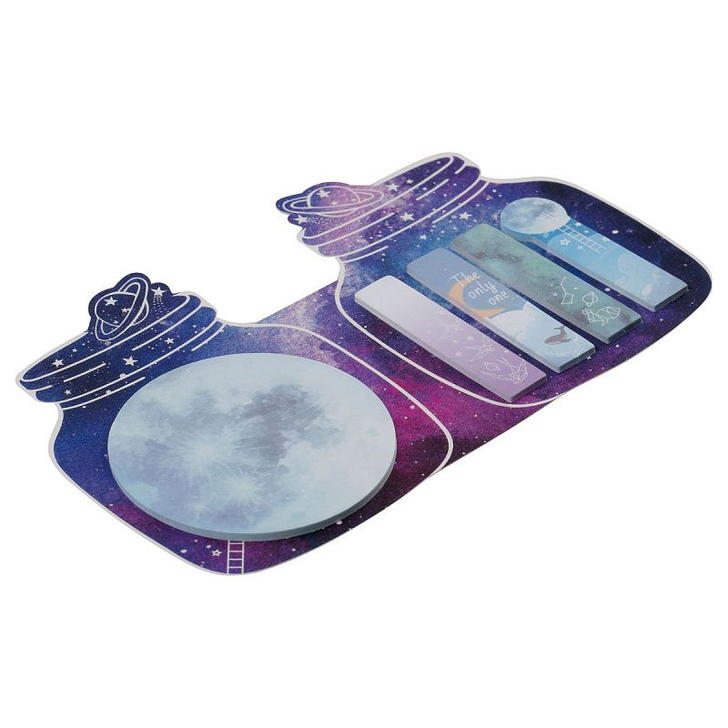 Флажки-закладки и самоклеящиеся блоки в наборе MESHU "Universe", 20л., европодвес