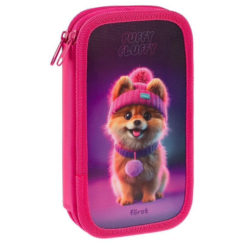 Пенал 2 отделения, 190*110 Först "Cute Pomeranian" (Милый померанский шпиц), ламинированный картон