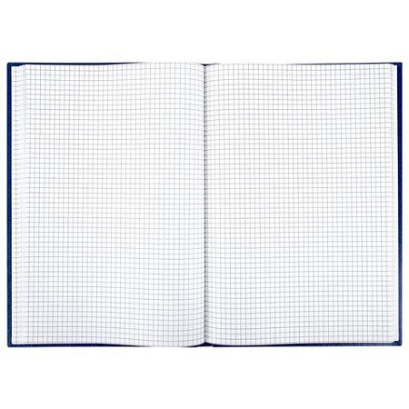 Книга учета 96 л., клетка, твердая, бумвинил, блок офсет, А4 (200х290 мм), BRAUBERG, светло-синяя, 130069