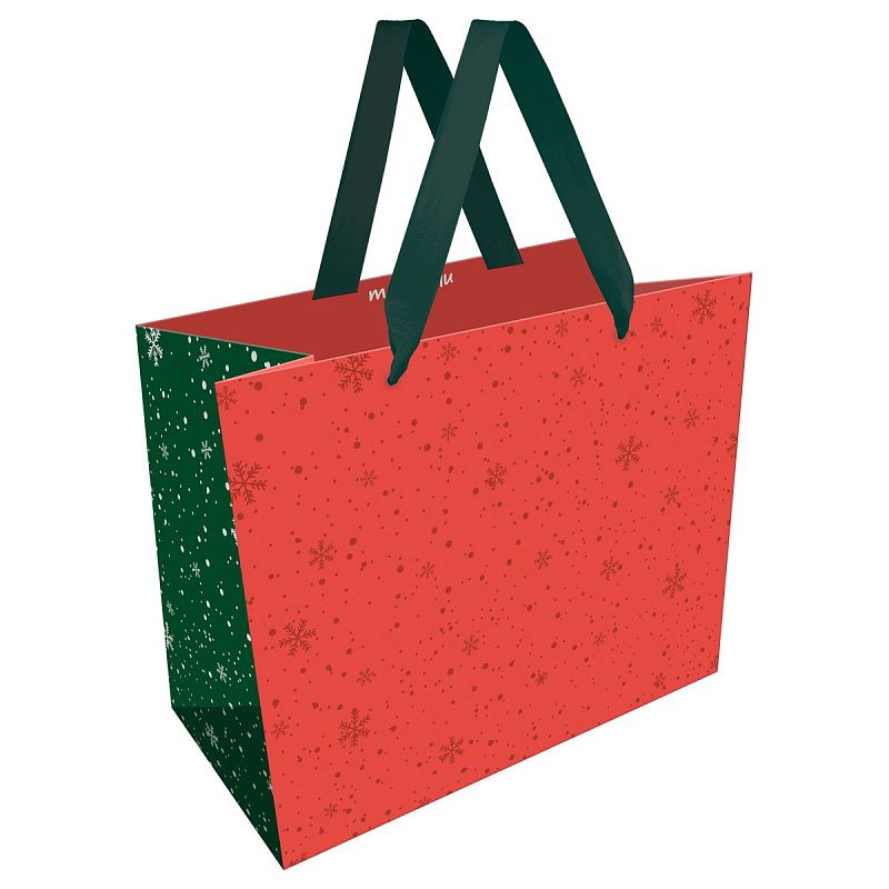 Пакет подарочный 23*18*10см MESHU "Christmas magic", фольга, матовая ламинация