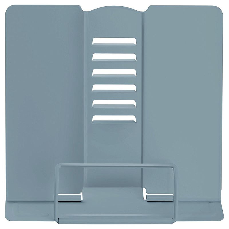 Подставка для книг СТАММ, металлическая, регулируемый угол наклона, серая 